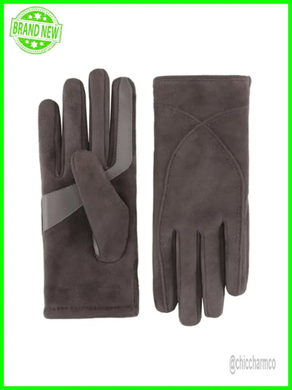 Isotoner Women's Water Repellent Touchscreen Microsuede Shortie Gloves